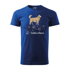 ZSONA DEKOR Póló Golden retriver mintával - Kék XL méretben egyedi ajándék