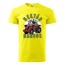 ZSONA DEKOR Póló Hektár harcos mintával - Sárga M méretben egyedi ajándék