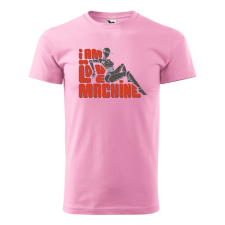 ZSONA DEKOR Póló I am a love machine mintával - Rózsaszín XXXL méretben egyedi ajándék