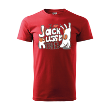 ZSONA DEKOR Póló I love Jack Russel mintával - Piros XXL méretben egyedi ajándék