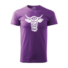 ZSONA DEKOR Póló Keep calm and love cows mintával - Lila M méretben egyedi ajándék