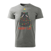ZSONA DEKOR Póló Merry Cat mintával - Szürke M méretben