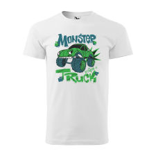 ZSONA DEKOR Póló Monster truck mintával - Fehér XL méretben egyedi ajándék