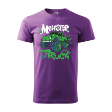 ZSONA DEKOR Póló Monster truck mintával - Lila XXXL méretben egyedi ajándék