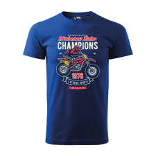 ZSONA DEKOR Póló Motocross mintával - Kék L méretben egyedi ajándék
