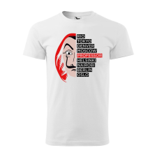 ZSONA DEKOR Póló Nagy pénzrablás V2 mintával - Fehér XL méretben egyedi ajándék