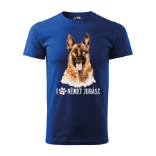 ZSONA DEKOR Póló Németjuhász mintával - Kék XXL méretben v2 egyedi ajándék