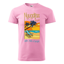 ZSONA DEKOR Póló Nyugdíjas vagyok mintával - Rózsaszín S méretben egyedi ajándék