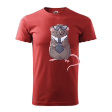 ZSONA DEKOR Póló Patkány mintával - Terrakotta XXL méretben egyedi ajándék