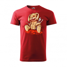 ZSONA DEKOR Póló Plüss nyuszi mintával - Piros S méretben egyedi ajándék