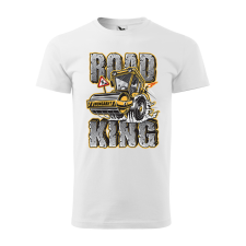 ZSONA DEKOR Póló Road king mintával - Fehér XXL méretben egyedi ajándék