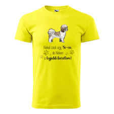 ZSONA DEKOR Póló Si-cu mintával - Sárga L méretben egyedi ajándék