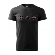 ZSONA DEKOR Póló Smile mintával - Fekete XXXL méretben egyedi ajándék