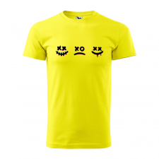 ZSONA DEKOR Póló Smile mintával - Sárga XL méretben egyedi ajándék