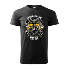 ZSONA DEKOR Póló Soldier mintával - Fekete XXL méretben egyedi ajándék