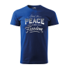 ZSONA DEKOR Póló Stand for peace mintával - Kék M méretben