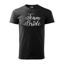 ZSONA DEKOR Póló Team bride mintával - Fekete XXL méretben v5 egyedi ajándék