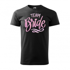 ZSONA DEKOR Póló Team bride mintával - Fekete XXXL méretben v2 egyedi ajándék
