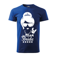 ZSONA DEKOR Póló Team bride mintával - Kék XXXL méretben v3 egyedi ajándék