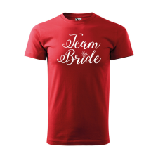 ZSONA DEKOR Póló Team bride mintával - Piros L méretben v5 egyedi ajándék