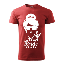 ZSONA DEKOR Póló Team bride mintával - Terrakotta XXL méretben v3 egyedi ajándék