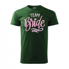 ZSONA DEKOR Póló Team bride mintával - Zöld L méretben v2 egyedi ajándék