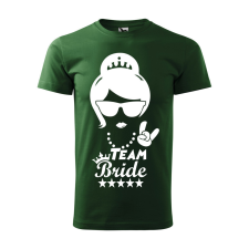 ZSONA DEKOR Póló Team bride mintával - Zöld S méretben v3 egyedi ajándék