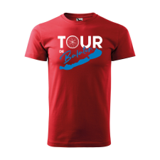 ZSONA DEKOR Póló Tour de Balaton mintával - Piros XXL méretben egyedi ajándék