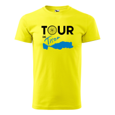 ZSONA DEKOR Póló Tour de Tisza mintával - Sárga XL méretben egyedi ajándék