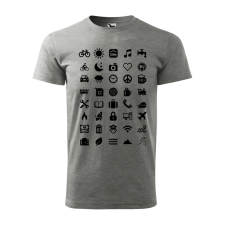 ZSONA DEKOR Póló Traveller mintával - Szürke XXXL méretben egyedi ajándék