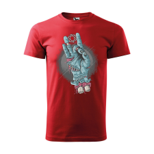 ZSONA DEKOR Póló Zombi kéz mintával - Piros XXXL méretben egyedi ajándék