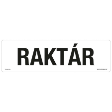 ZSONA DEKOR Raktár Öntapadós matrica 250x80 mm információs címke