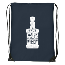 ZSONA DEKOR Save water drink whiskey - Sport táska navy kék kézitáska és bőrönd