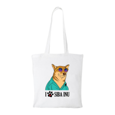 ZSONA DEKOR Siba Inu - Bevásárló táska fehér