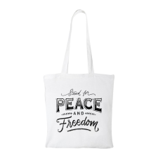 ZSONA DEKOR Stand for peace - Bevásárló táska fehér kézitáska és bőrönd