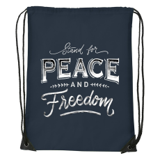 ZSONA DEKOR Stand for peace - Sport táska navy kék