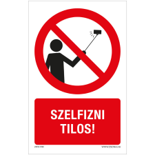 ZSONA DEKOR Szelfizni tilos! Alumínium tábla 160x250 mm információs címke