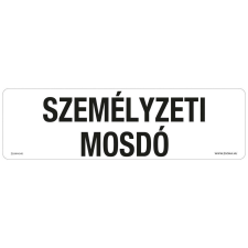 ZSONA DEKOR Személyzeti mosdó Öntapadós matrica 250x80 mm információs címke