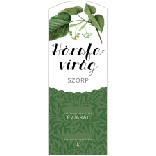 ZSONA DEKOR Szörp cimke Hársfavirág hosszú 5 db/csomag információs címke