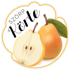 ZSONA DEKOR Szörp cimke Körte 5 db/csomag információs címke