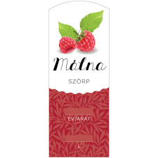 ZSONA DEKOR Szörp cimke Málna hosszú 5 db/csomag információs címke