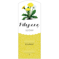 ZSONA DEKOR Szörp cimke Pitypang hosszú 5 db/csomag információs címke