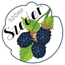 ZSONA DEKOR Szörp cimke Szeder 5 db/csomag információs címke