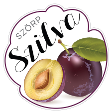 ZSONA DEKOR Szörp cimke Szilva 5 db/csomag információs címke