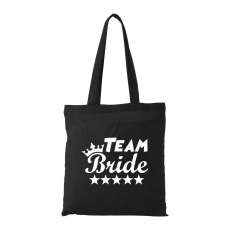 ZSONA DEKOR Team Bride - Bevásárló táska fekete v3