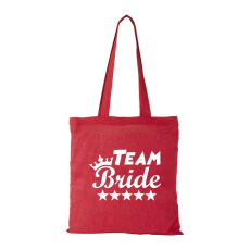 ZSONA DEKOR Team Bride - Bevásárló táska piros
