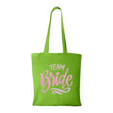 ZSONA DEKOR Team bride pink - Bevásárló táska zöld
