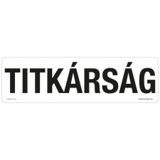 ZSONA DEKOR Titkárság Műanyag tábla 250x80 mm információs címke