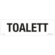 ZSONA DEKOR Toalett Öntapadós matrica 250x80 mm információs címke