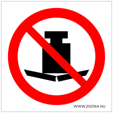 ZSONA DEKOR Túlterhelni tilos! Műanyag tábla 150x150 mm információs címke